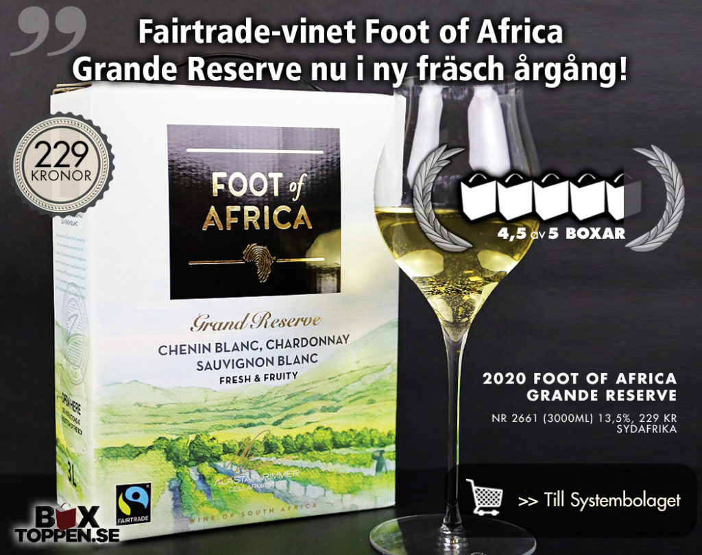 Foot of Africa Grande Reserve nu i ny fräsch årgång