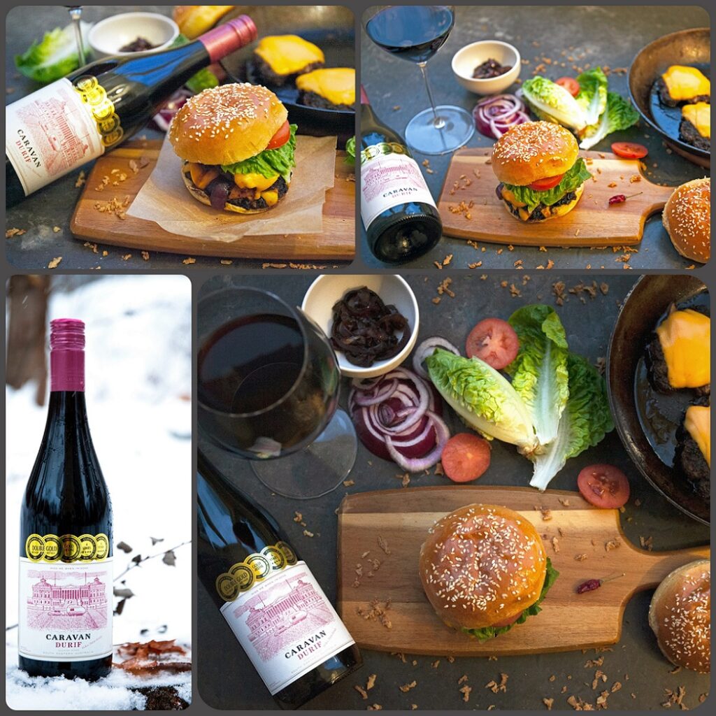 Dubbel smashed ostburgare